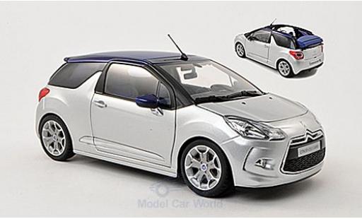 Diecast model cars DS Automobiles DS3 Berline Citroen grey 2013 hood in 3 Positionen darstellbar 1/18 Norev