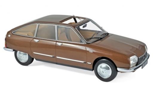 Diecast model cars Citroen GS Pallas brown 1978 1/18 Norev