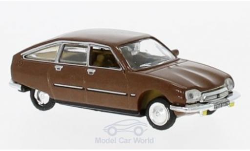Diecast model cars Citroen GS Pallas metallic brown 1978 1/87 Norev