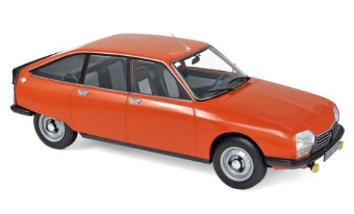 Diecast model cars Citroen GS X2 orange 1978 1/18 Norev