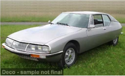 Diecast model cars Citroen SM Coupe grey 1972 1/12 Norev