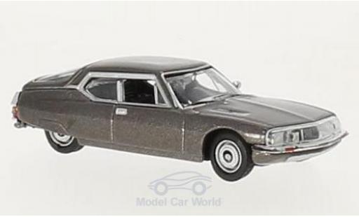 Diecast model cars Citroen SM Coupe metallic brown 1970 1/87 Norev