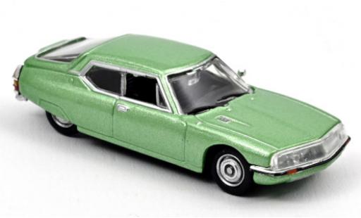 Diecast model cars Citroen SM Coupe metallic green 1972 1/87 Norev