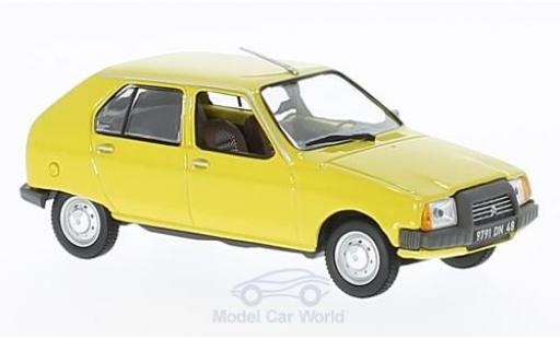 Diecast model cars Citroen Visa Club yellow 1979 1/43 Norev
