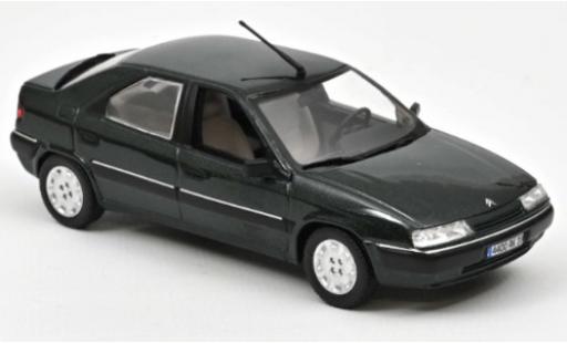 Diecast model cars Citroen Xantia Berline metallic green 1993 1/43 Norev
