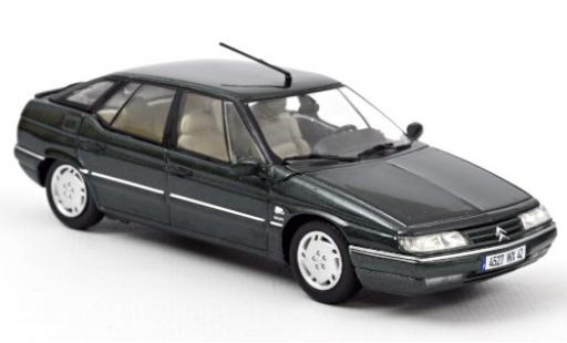 Diecast model cars Citroen XM Berline metallic green 1995 1/43 Norev