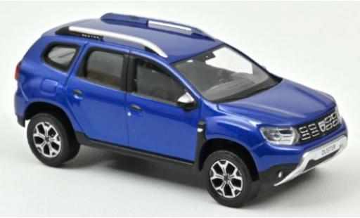 Diecast model cars Dacia Duster SUV metallic blue 2020 1/43 Norev