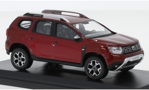 Diecast model cars Dacia Duster SUV metallic red 2018 1/43 Norev