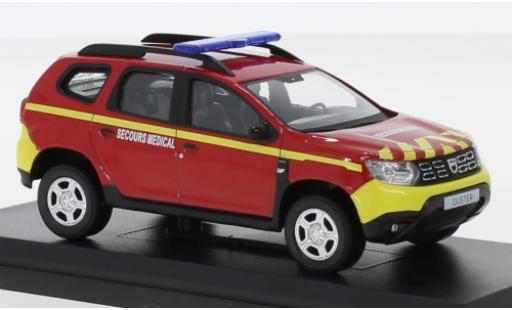 Diecast model cars Dacia Duster pompiers Fire brigade Secours Medical (F) 2018 1/43 Norev