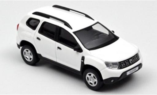 Diecast model cars Dacia Duster SUV white 2018 1/43 Norev