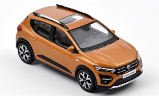 Diecast model cars Dacia Sandero Stepway metallic orange 2021 1/43 Norev