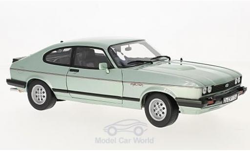 Diecast model cars Ford Capri 2.8i MK III 2.8 Injection metallic green 1982 1/18 Norev