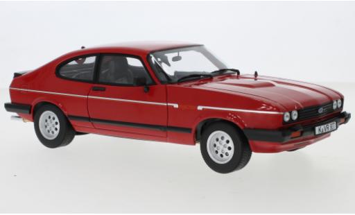 Diecast model cars Ford Capri 2.8i MkIII Injection red 1983 1/18 Norev