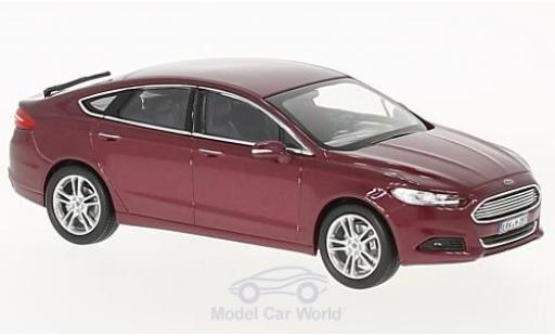 Diecast model cars Ford Mondeo Berline metallic red 2014 1/43 Norev