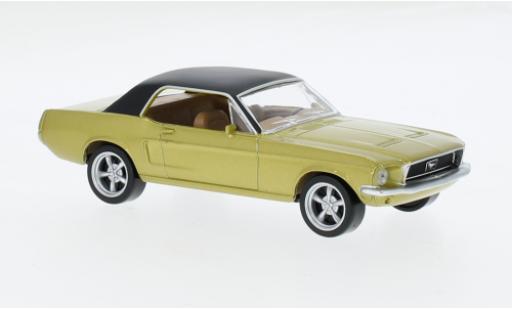 Diecast model cars Ford Mustang Hardtop gold/black 1968 1/43 Norev
