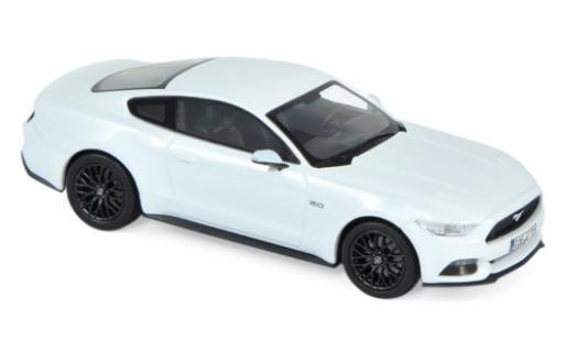 Diecast model cars Ford Mustang GT white 2015 1/43 Norev
