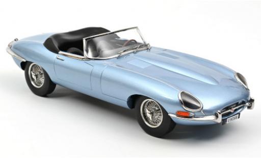 Diecast model cars Jaguar E-Type Roadster metallic blue 1962 1/12 Norev
