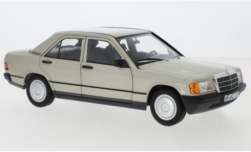 Diecast model cars Mercedes 190 Base E (W201) metallic beige 1982 1/18 Norev