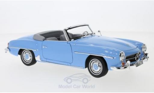 Diecast model cars Mercedes 190 Base blue 1957 SoftTop liegt ein 1/18 Norev