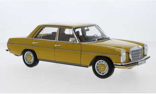 Diecast model cars Mercedes 200 Base /8 (W115) yellow 1973 1/18 Norev