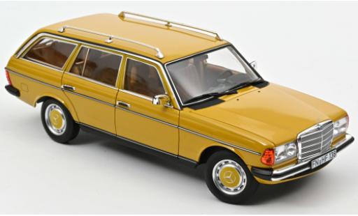 Diecast model cars Mercedes 200 Coupe T (S123) yellow 1982 1/18 Norev