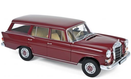 Diecast model cars Mercedes 200 Base Universal red 1966 1/18 Norev