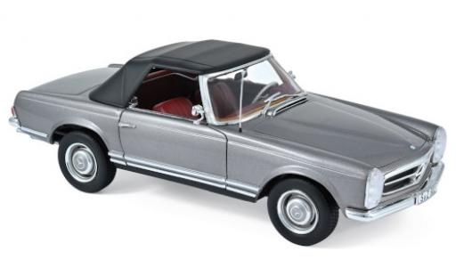 Diecast model cars Mercedes 230 Base SL (W113) metallic anthracite 1963 SoftTop couch&Atilde;&copy; ein 1/18 Norev