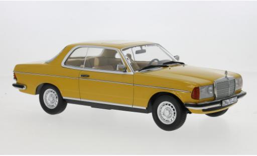Diecast model cars Mercedes 280 Coupe CE yellow 1980 1/18 Norev