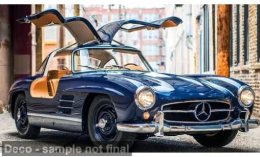 Diecast model cars Mercedes 300 Base SL blue 1954 1/18 Norev