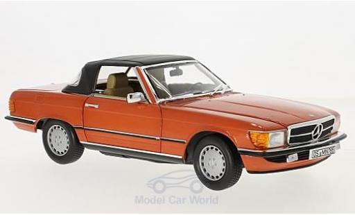 Diecast model cars Mercedes 300 Base metallic red 1986 1/18 Norev