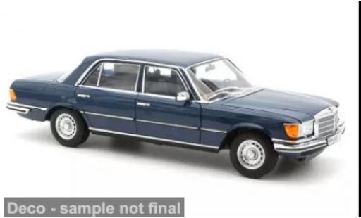Diecast model cars Mercedes 350 Base SEL blue 1979 1/18 Norev