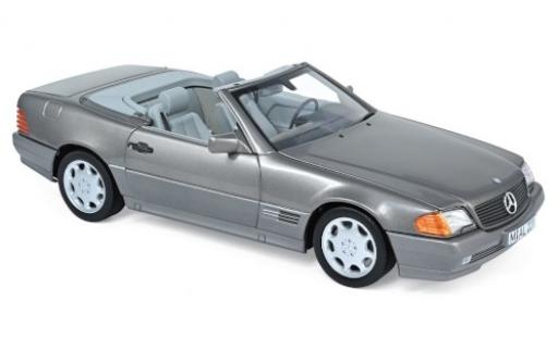 Diecast model cars Mercedes 500 Base SL (R129) metallic grey 1989 1/18 Norev