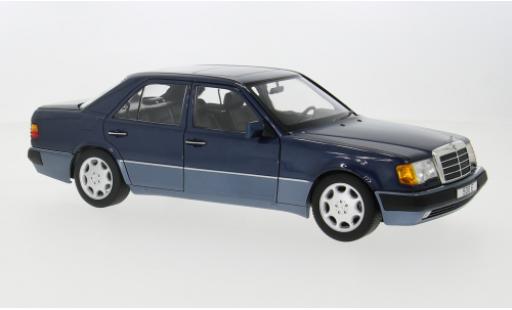Diecast model cars Mercedes 500 Base E (W124) blue 1990 1/18 Norev