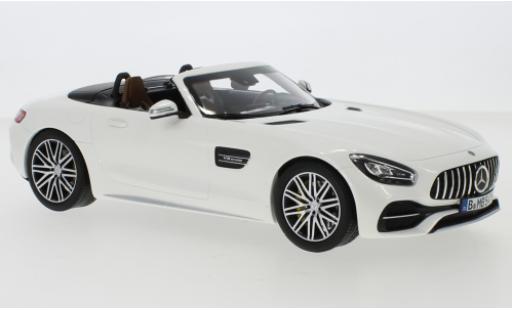Diecast model cars Mercedes AMG GT GT C Roadster (R190) metallic white 2019 1/18 Norev