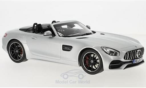 Diecast model cars Mercedes AMG GT GT C Roadster grey 2017 1/18 Norev