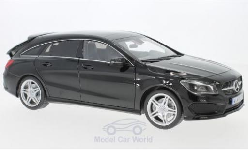 Diecast model cars Mercedes CLA Shooting Brake (X177) black 2015 1/18 Norev