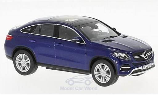 Diecast model cars Mercedes GLE Coupe (C292) metallic blue 2015 1/43 Norev