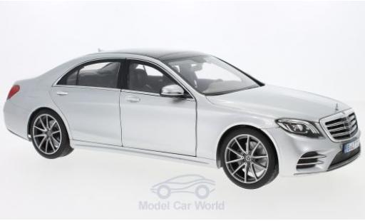 Diecast model cars Mercedes S AMG S-Class Line grey 2018 1/18 Norev