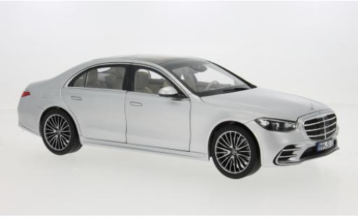 Diecast model cars Mercedes Classe S AMG -Line silver 2021 1/18 Norev