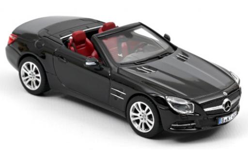 Diecast model cars Mercedes SL Base 350 (R231) black 2012 Hardtop couch&Atilde;&copy; avec 1/43 Norev