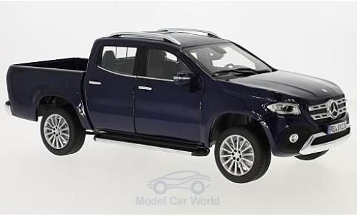Diecast model cars Mercedes X Base X-Class metallic blue 2018 1/18 Norev