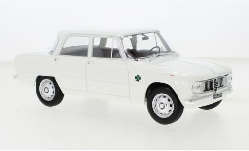 Diecast model cars Alfa Romeo Giulia Ti Super white 1963 1/18 Norev
