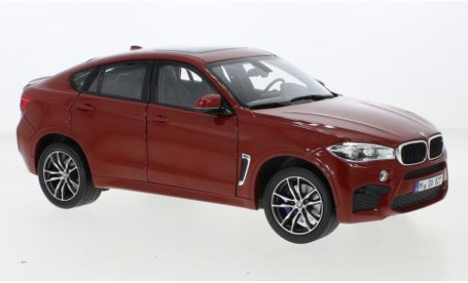 Diecast model cars Bmw X6 M metallise red 2015 1/18 Norev