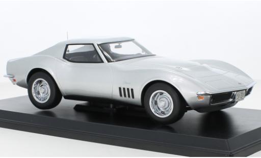 Diecast model cars Chevrolet Corvette Coupe (C3) grey 1969 1/18 Norev
