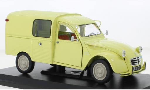 Diecast model cars Citroen 2CV Fourgonnette Fourgonnette AK 350 yellow 1966 1/18 Norev