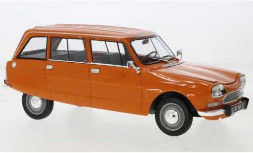 Diecast model cars Citroen Ami 8 Break Estate orange 1975 1/18 Norev