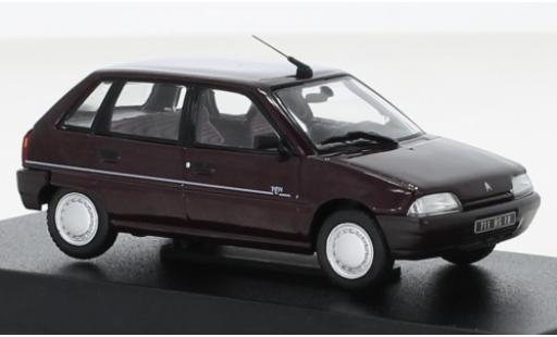 Diecast model cars Citroen AX TEN metallise red 1992 1/43 Norev