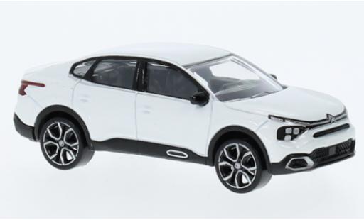 Diecast model cars Citroen C4 Berline X metallise white 2023 1/64 Norev