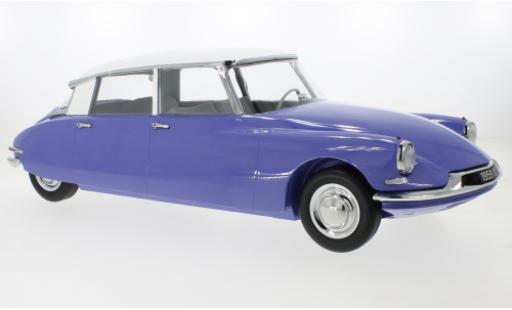 Diecast model cars Citroen DS 19 blue/white 1959 1/12 Norev