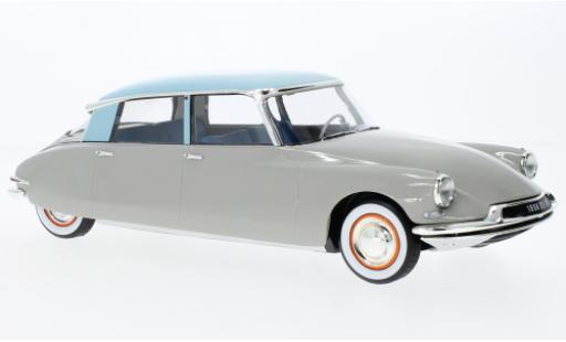 Diecast model cars Citroen DS 19 grey clair/turquoise clair 1956 1/18 Norev
